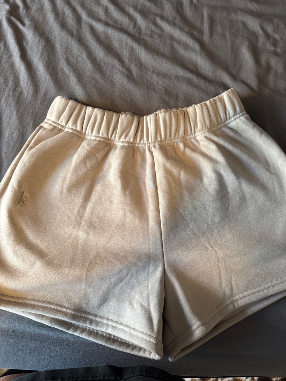 Athletic Women's High-Rise Cream Shorts